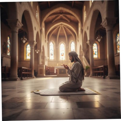 Prayer Mat Thick Soft Flannel Muslim Prayer Rug with Tassel Padded Praying Mat for Daily Salah, 26x45in, Grey, Rug - color: Grey