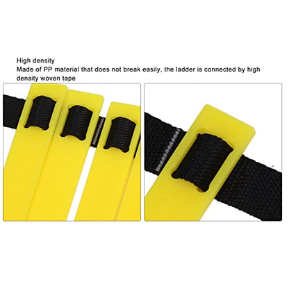 12 Rungs Agility Ladder, 236.2 X 16.3in Foldable Speed Training Ladder with Scale, Agility Training Equipment with Carry Bag for Footwork Drills