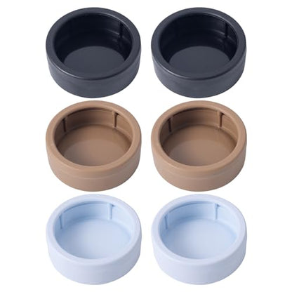 3 Pack Anti-Escape Reptile Food Dish Bowls, Plastic Worm Water Dish | Mealworm Feeder Cups for Small Gecko, Lizards, Bearded Dragon, Chameleon 2.83" W x 2.83" D x 0.98" H, 3 Colors