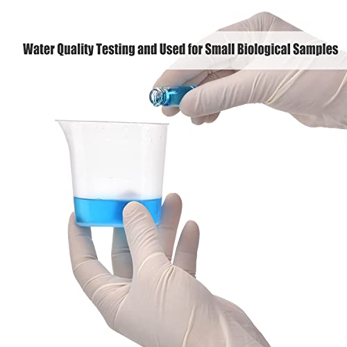 ESHATO 100 Pack 20ML Glass Sample Vial, Liquid Sampling Small Glass Bottle with Black Plastic Screw Caps,Leakproof,Light Weight and Corrosion Resistance(Clear)