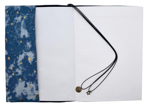 BLBMH A5 Fabric Book Cover for Paperback Journal Notebook Women - Denim - color: Denim, size: 8.3in