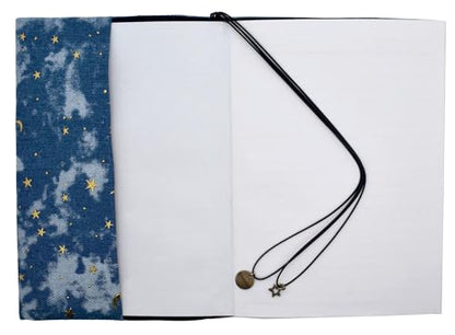 BLBMH A5 Fabric Book Cover for Paperback Journal Notebook Women - Denim - color: Denim, size: 8.3in