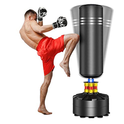 ELEMARA Freestanding Punching Bag with Stand for Adult Youth