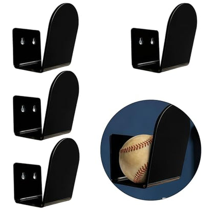 2pcs / 4pcs Transparency Tennis Glove Wall Mount Display Rack Easy to Installation Boxing Gear Storage Stand Living Room Deck - color: D
