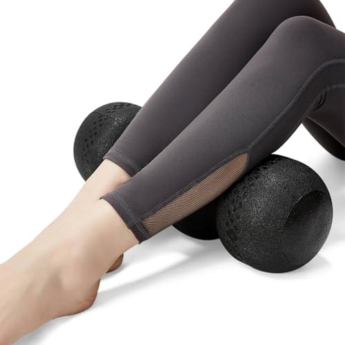 Foam Roller Myofascial Massage Roller Deep Tissue Expanded Polypropylene High Density Suitable for Stretching Fitness Athletes Home Rehabilitation, Pink, Hardness 55
