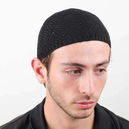 Muslim Kufi Hats for Men, Velvet Crochet Islamic Prayer Cap, Stretchable, Breathable Knit Skull Beanie,Standard Size - color: Oltu- Mix 4