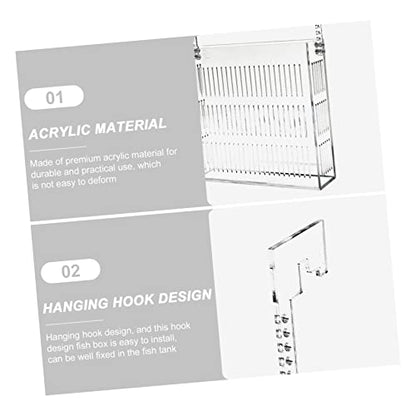Aquarium Shrimp Breeding Container Isolation Box for Fish Durable Nursery for Fish Fry Prevents Aggressive Interactions Easy to Clean