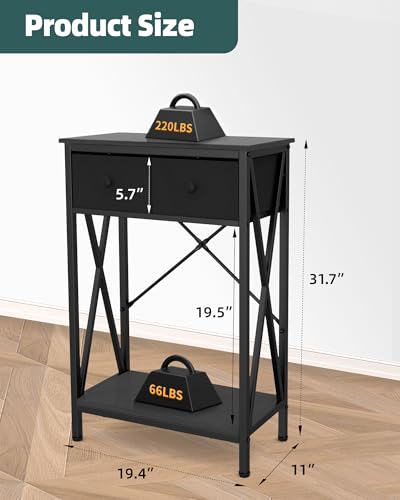 Fish Tank Stand with Drawer, 5-10 Gallon Aquarium Stand Easy Assemble - color: Black, size: 5-10 Gallon