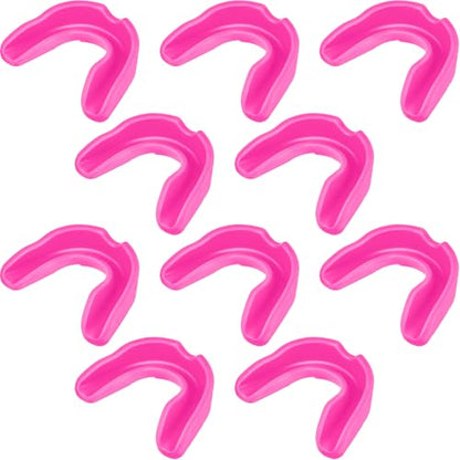 BBTO 20 Pcs Football Mouthguards Bulk - Youth & Adult Mouth Guard No Boil Mouthpiece Adult Youth Soft Mouth Guard for Lacrosse Basketball Hockey Wrestling - color: Pink, size: L