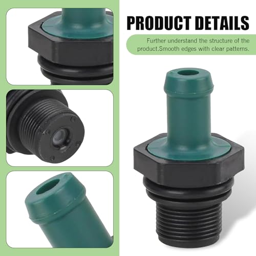 1 PC Automotive Crankcase Ventilation Valve, PCV Check Valve, Replaces OEM #11810-6N202 11810-EA200 11810-6N201 11810-53J00 Quick-modification Accessories, for Nissan Infiniti (Black & Green)