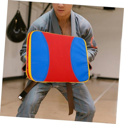 Taekwondo Kickboxing Training Pad Small Curved Kicking Shield with Reinforced Handles for Martial Arts Sparring and Side Kick Practice