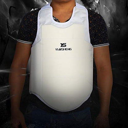 DAUERHAFT Taekwondo Karate Chest Guard Boxing Vest Unisex Adult Child Breast Protector Comfortable Breathable Chest Rib Guard