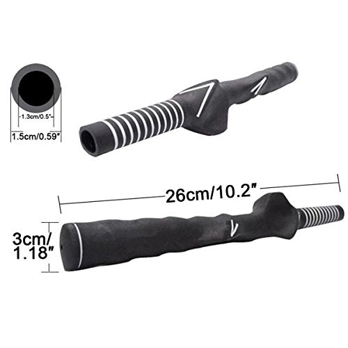 traderplus Right-Handed Golf Swing Training Grip Trainer, Black - color: 2 Pack