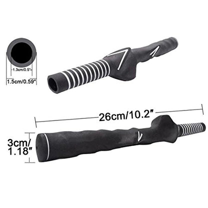 traderplus Right-Handed Golf Swing Training Grip Trainer, Black - color: 1 Pack