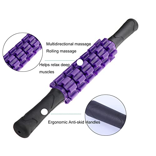 Muscle Roller Stick Massager for Leg & Body, Lymphatic Body Roller Liposuction Massager Stick Relief Sore Muscle Tightness for Athletes, Yoga, Physical Therapy Liposuction