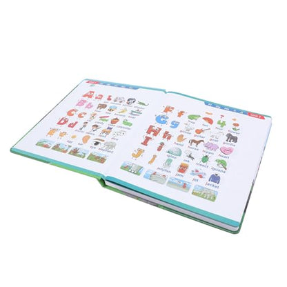 English Talking Learning Book, Interactive Electronic Book with 5 Level Curriculum System for Kids Ages 3 Plus