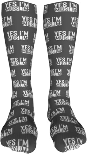 Muslim Islam Arabic Islamic Religious Allah God Be Casual Long Socks for Men's and Women's Soft Comfortable Warm