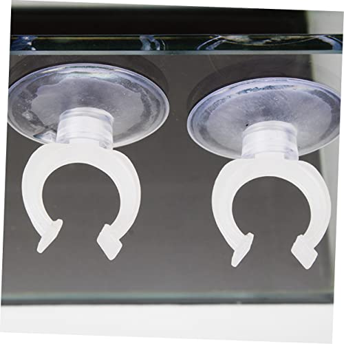 FOMIYES 3sets Cups Heavy Duty for Aquarium Fish Tank Holder Clamp Easy Install Clip 8pcs*3