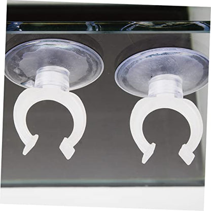 FOMIYES 3sets Cups Heavy Duty for Aquarium Fish Tank Holder Clamp Easy Install Clip 8pcs*3