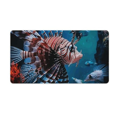 Large Size Gaming Mouse Pad Fish in Fish Tank Desk Mat Non-Slip Base Waterproof Desktop Writing Pad for Office Home - color: Fish in Fish Tank, size: 40X75cm