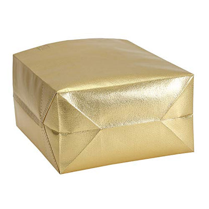 Tosnail 40 Pack 10 x 8 Inch Reusable Present Gift Bag, Medium Grocery Bags, Shopping Tote Bag for Weddings, Birthday, Party - color: Gold