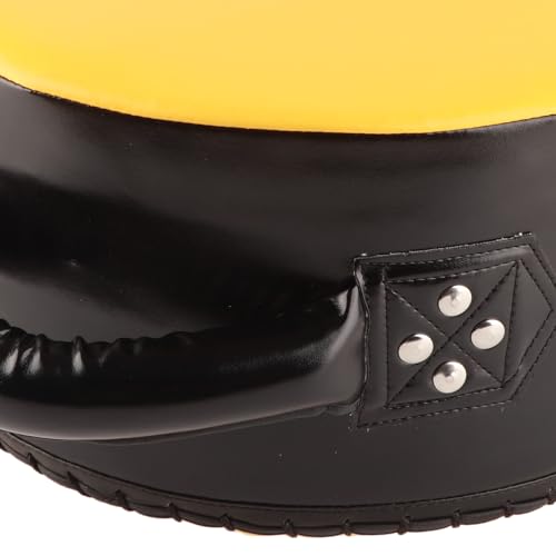 Gavigain Boxing Pads, Boxing Pads Curved Focus Mitts Taekwondo Focus Strength Training Shield Kick Boxing Pad for MMA, Kickboxing, Martial Arts, Muay Thai, Karate Training - color: Yellow