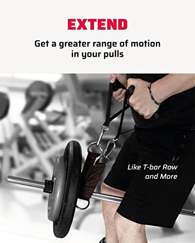 THEFITGUY Cable Extension Strap for Cable Machine Attachments, Gym (Single) | Multifunctional heady-duty strap with 5 length options for cable machines, handles, ropes, pull-up bars & more