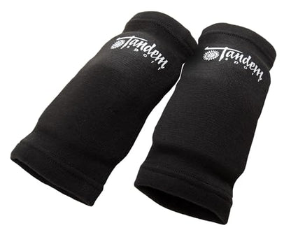 Tandem Sport Volleyball Elbow Pads - Volleyball Pads for Floor Burns and Bruises - Non-Bulky Volleyball Elbow Pads - color: Black