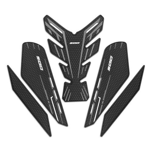 for Ninia 500 Z500 Ninja 500 SE ninja500 2024 2025 2026 New Accessories Side Fuel Tank Pads Protection Stickers Decals Fuel Tank Knee Pads Traction Pads Fuel Tank Pads Anti-slip side fuel tank sticker - color: Grey