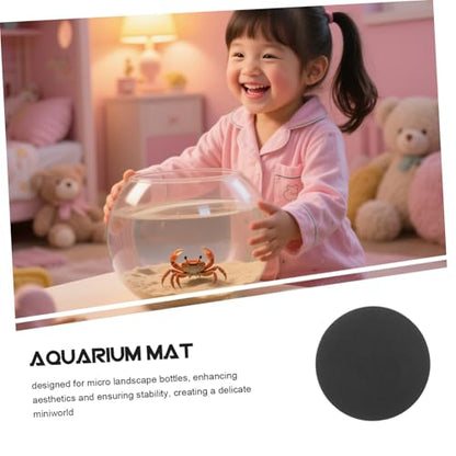 SUPVOX Aquarium Pad Non-Skid Fish Tank Bottom Mat Antislip Design Effortless Cleaning Terrarium Accessory for Stability Protection Tank Mat for Micro Landscape Bottles - size: 25.00X25.00X1.00CM