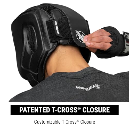 Hayabusa T3 Boxing Headgear Adjustable - color: Black, size: Large