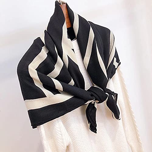 FINIZO Women's Fashion Scarves, Lightweight Cotton Blend Neck Scarves - color: 07