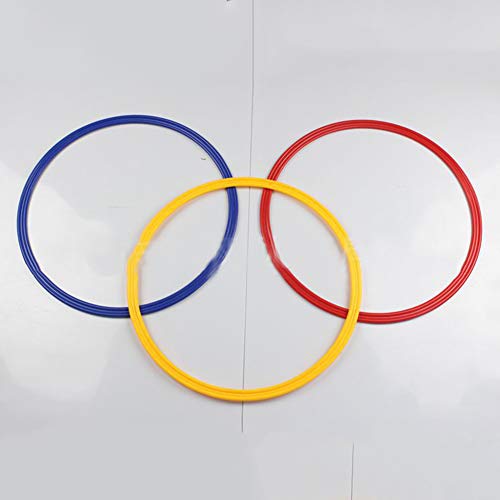 plplaaoo 6PCS Agility Training Rings,Training Speed Rings,Multicolor Speed Agility Rings Set, Football Control Skills Agility Loop, Multifunction Agility Training Rings for Agility Footwork Training