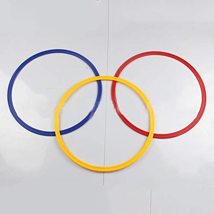 plplaaoo 6PCS Agility Training Rings,Training Speed Rings,Multicolor Speed Agility Rings Set, Football Control Skills Agility Loop, Multifunction Agility Training Rings for Agility Footwork Training