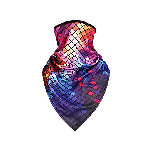 Women UPF 50+ Face Mask Sun Protection Fashion Colorful Neck Gaiter Scarf - color: Fcm-04