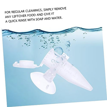 POPETPOP 5PCS Automatic Shrimp Feeder Tube with Suction Cup for Aquarium Mini Shrimp Hatchery Fish Feeding Device Small Fish PET Feeder