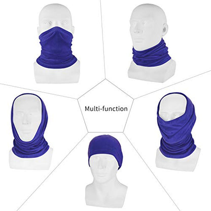Polar Fleece Neck Warmer - Windproof Winter Neck Gaiter Cold Weather Face Mask For Men Women - 1 Pack - color: 1 Pack Bright Blue