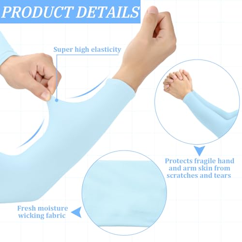 Janmercy 8 Pairs Arm Sleeves Thin Skin Protectors - color: Mixed Colors