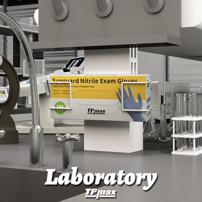TPmax L Size Gloves Box Holder Glovesbox Wire Rack Dispenser for Gloves,Tissues Paper Towels Organizer - Mounting Accessories Included - Holds 1 Box - Perfect for Lab, Food Service and Home - style: Single