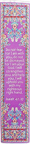 Christian Bookmark, Do Not Fear, I am with You - Isaiah 41 : 10, Woven, Mini Carpet Bookmark, Silky Soft Cloth - color: Do Not Fear, size: Single