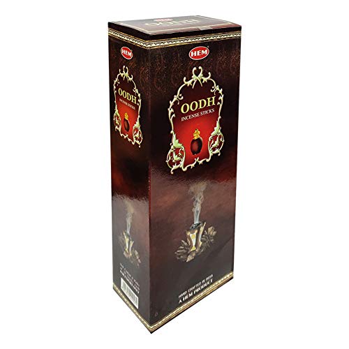 Oud Incense Sticks and Incense Stick Holder Bundle Insence Insense Hem Incense Sticks - color: Oodh
