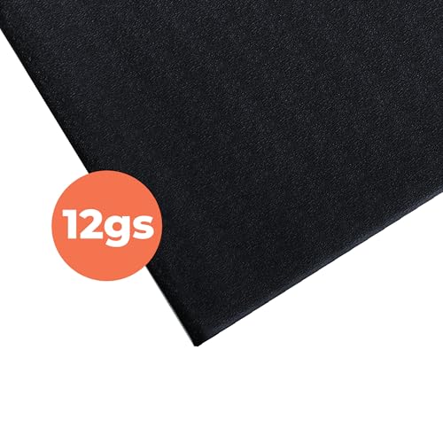 SuperMats Heavy Duty Equipment Non-Slip Mat 12GS | 36" × 90" – Fits large treadmills, ellipticals, rowers, recumbent bikes, home gyms, and fitness equipment. - color: Black