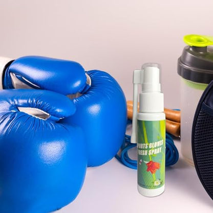Boxing Glove Deodorizer 30ml - Gym Equipment Spray, Odor Freshener with Long Lasting Fragrance, Sweat Neutralizer Mist, Moisture Absorber for Hockey Football Pads Helmet Shoes Athletic Gear