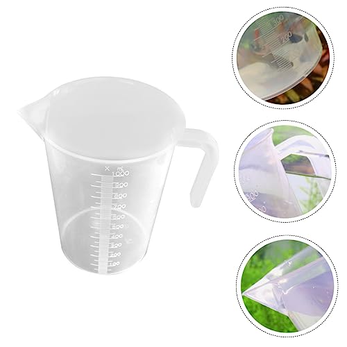 3 Pcs Aquarium Measuring Cup Triangle Spout Fish Tank Scale Cup Water Changing Fish Catching Tool