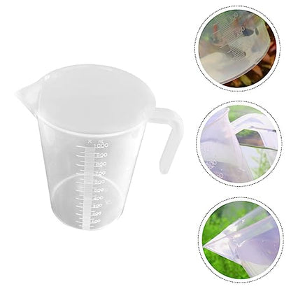 3 Pcs Aquarium Measuring Cup Triangle Spout Fish Tank Scale Cup Water Changing Fish Catching Tool