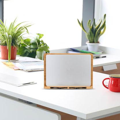 MEGREZ Bamboo Book Stand (13.2 x 9.4 inch) for Reading, Kitchen Cookbook Holder, Adjustable for Tablet/Textbook, Hollow Bookrest, Panda - color: Panda