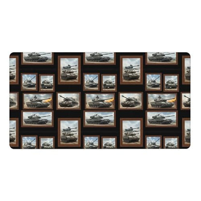 Extended Full Desk Mousepad Tank Military, Waterproof Stitched Edge Gaming Mat for Laptop Desktop - color: Pattern (161), size: 29.5L x 15.8W inches