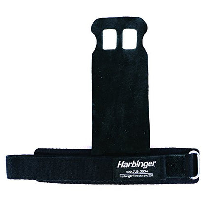 Harbinger Leather Palm Grips for Weight Lifting Hand Protection - size: Large