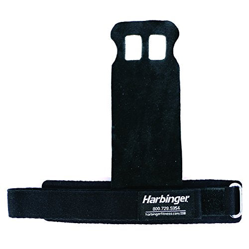 Harbinger Leather Palm Grips for Weight Lifting Hand Protection - size: Medium