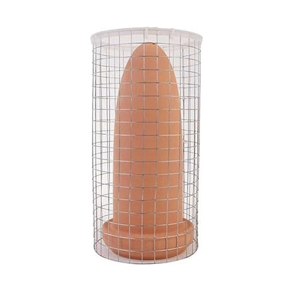 Fish Breeding Cones Cave, Ceramic Angelfish Spawning Barrels with Grid Isolation Spawning Slates Fish Tank Reproduction Ornament Slate Rocks Aquarium,L - size: Large